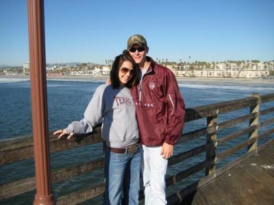 On the oceanside pier... Right by the house